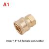 Copper 1/4 High Pressure Washer Quick Coupling Water Gun Hydraulic Coupler