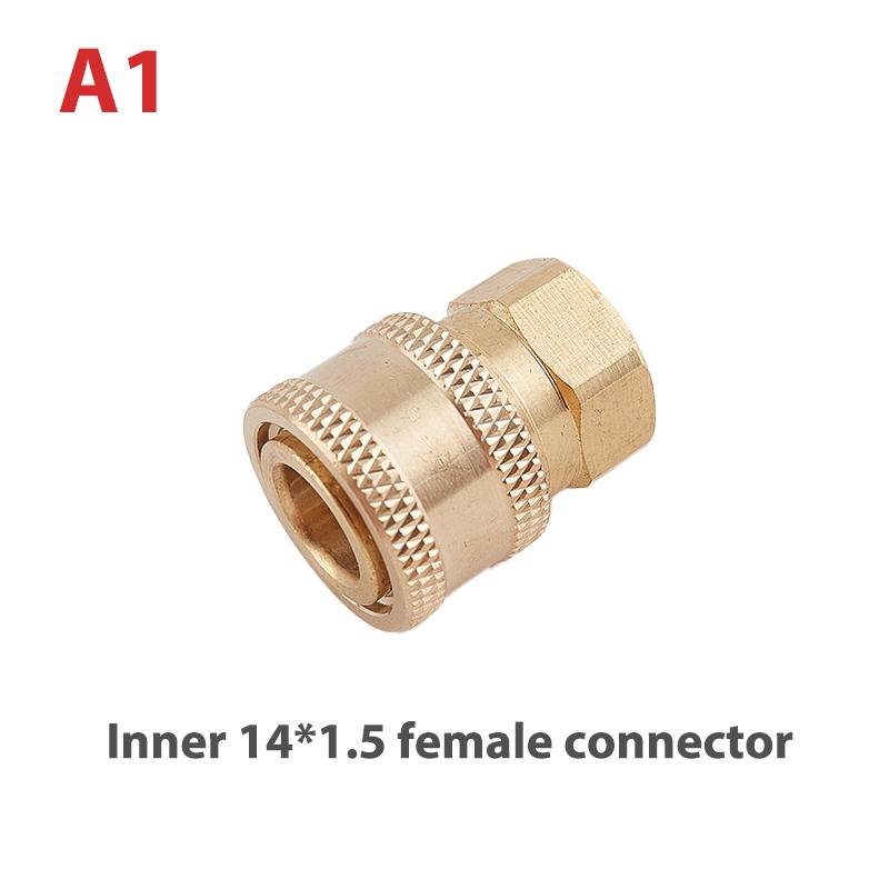 Copper 1/4 High Pressure Washer Quick Coupling Water Gun Hydraulic Coupler