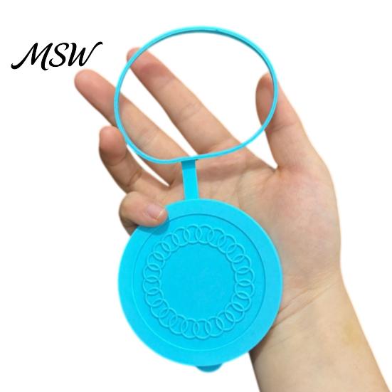 Elastic Silicone Lid Yogurt Jar Lid, Reusable Leakproof Sealing for Food Grade Lids Glass Jar, Milk Bottle, Dishwasher Safe Canning Cover Stretchable