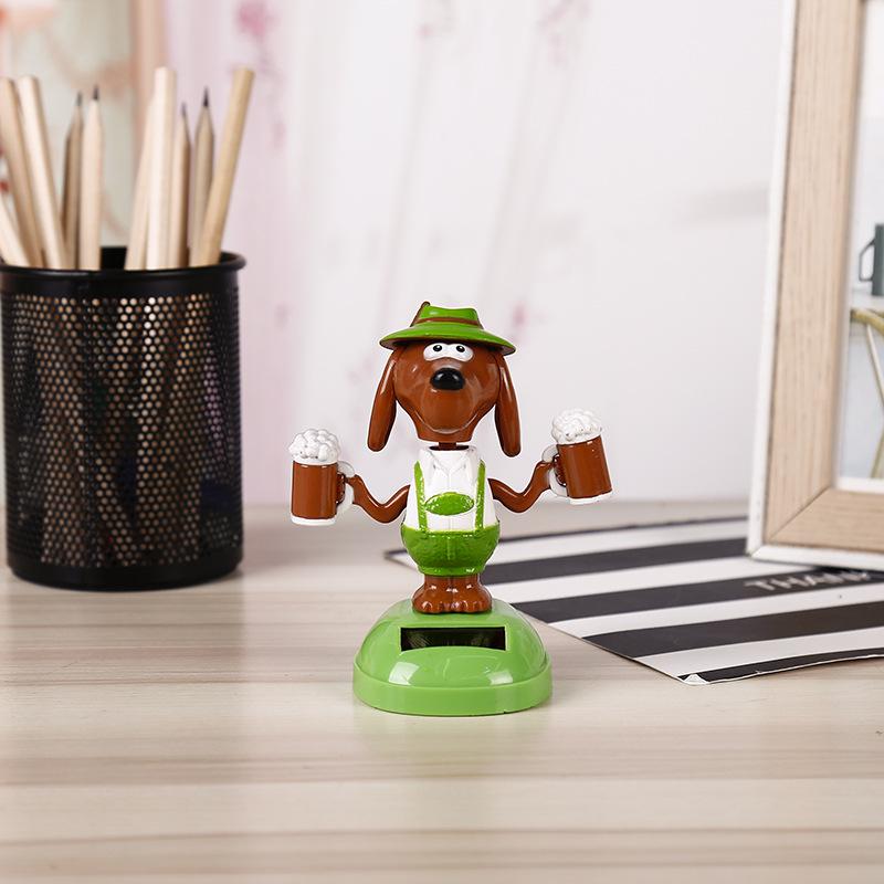 Creative Lucky Dog Car Ornament Figurine - Cartoon Toy Car Accessory Gift