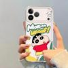 Cartoon Crayon Shin Chan Case for iPhone 17 Pro Max 11 7 8 12 Mini XR 16 15 XS Max Air 14 Plus 13 Pro Soft Phone Cover