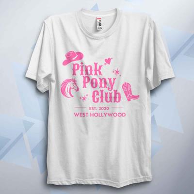 Вдохновленная футболка Pony Pink Fun Club Ретро Эстетика Унисекс Детская Взрослая