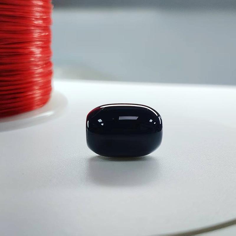 Древний браслет-ожерелье из бусин-бочонков из черного агата, аксессуары для DIY-украшений