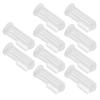 10pcs Baby Finger Toothbrush Infant Silicone Soft Finger Toothbrushes for NewbornPink Shell