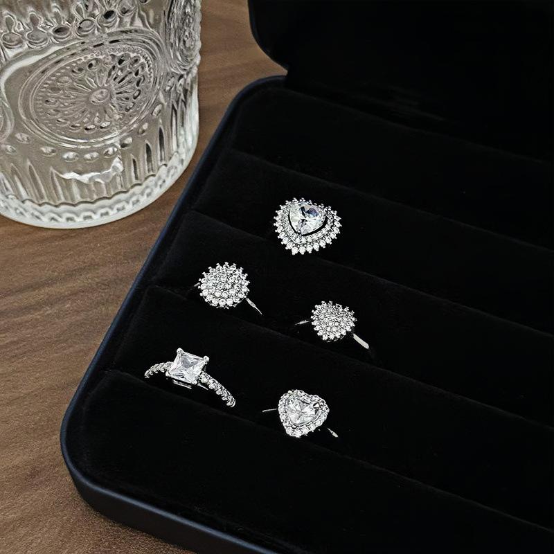 Любовь, Мода И Роскошь, Полный Звезд, Кольца С Инкрустацией Цирконами, Нишевое Высококлассное Ощущение, Изысканное И Красивое Кольцо На Указательный Палец, Женщины