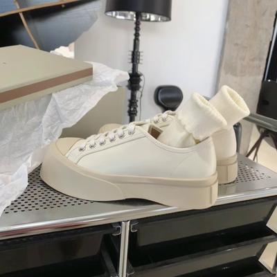 Су Иньинь такая же милашка с большой головой~ шнуровка, увеличение высоты, толстая подошва, повседневные туфли с большой головой, кеды, женские маленькие белые туфли