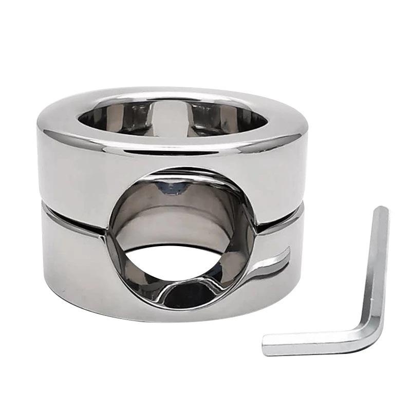 Металлический Нержавеющая сталь мошонка бондаж растягивающееся кольцо подвеска пенис вес подшипник подкова кольцо для взрослых секс-товары игрушка
