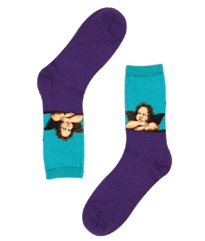 New Arrival Fashion Socks Crew Cotton Socks Famous Oil Painting Art Socks Women Men Unisex Socks