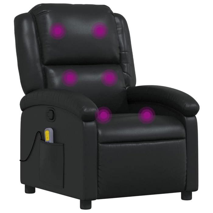 VidaXL Reclining Massage Armchair, Relaxation Chair with Backrest and Footrest, Reclining Seat, TV Armchair, 371782