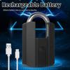 Heavy Duty Fingerprint Padlock with APP Waterproof Smart Lock with Key for Warehouse Fence Outdoor