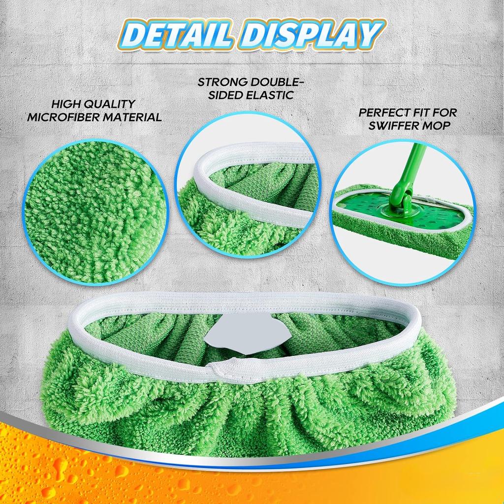 Многоразовые насадки из микрофибры для швабры Swiffer Sweeper, сменные моющиеся насадки для влажной и сухой уборки, для уборки полов из твердой древесины