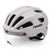Captain Tas Bicycle Helmet Female Color-changing Goggles Integrated Breathable Mountain Road Bike Riding Safety Helmet Male