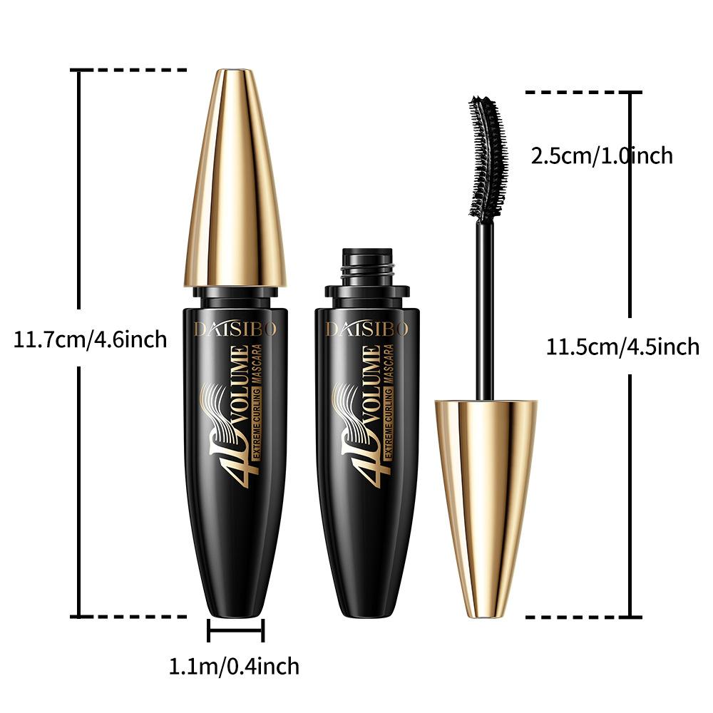 Тушь для ресниц 4D Fiber Mascara Black Eye Curling Eyelash Double Mascara Водостойкая тушь для ресниц Инструмент для макияжа