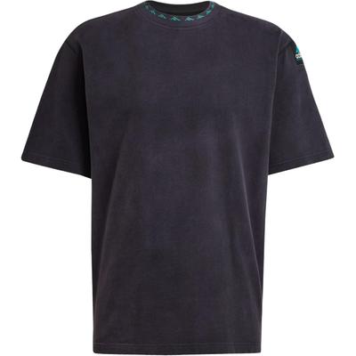 Оригинальная спортивная футболка с коротким рукавом Originals EqT Vintage Wash Series, мужские топы, черный цвет JD0654