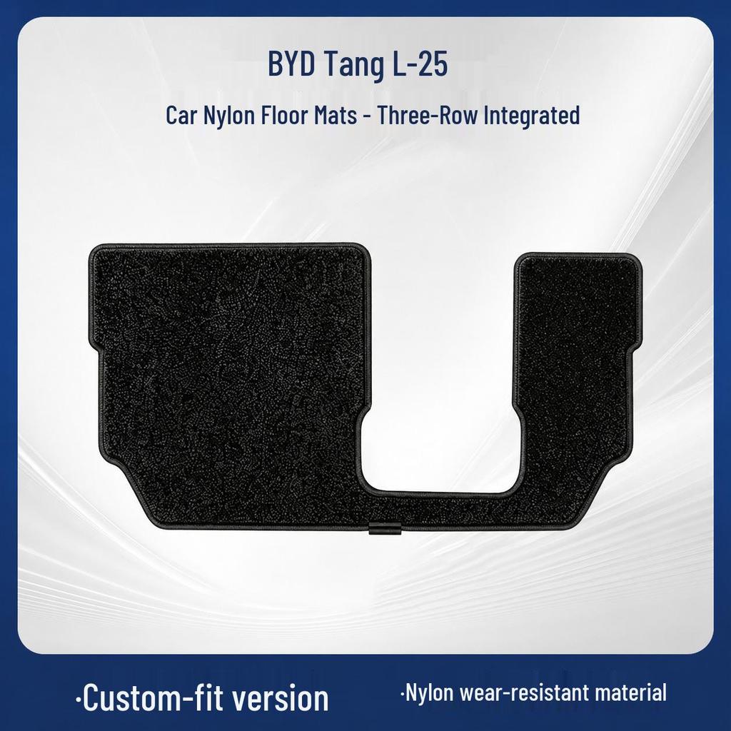 Черные велюровые напольные коврики из нейлона для модели BYD Tang L-25