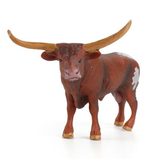 Children Cognitive Education Animal Longhorn Cattle Hand-drawn Cow Model Toy