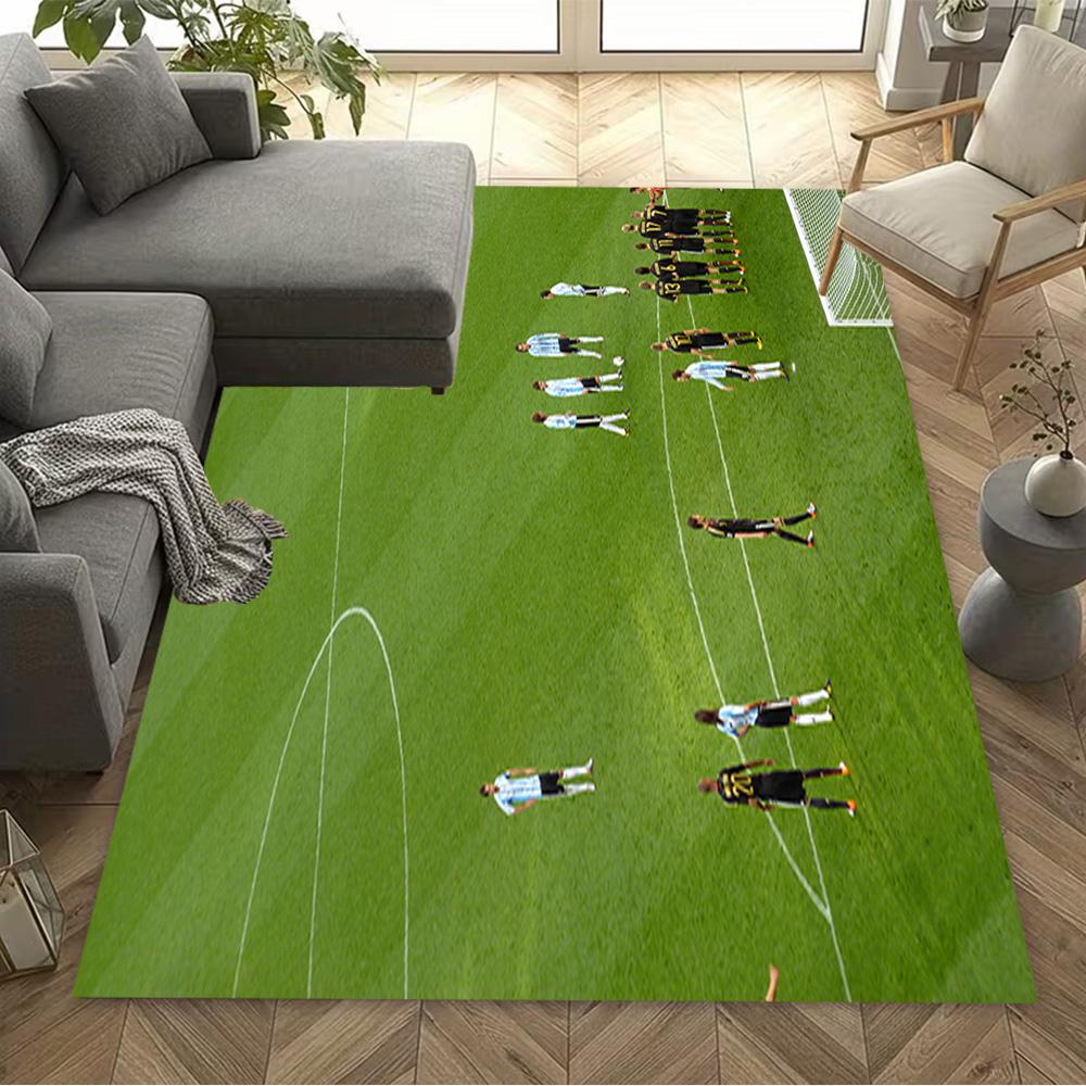 Soccer Player Action Floor Mat Perfect for Decorate room Kitchen Dormitory Dining Room Anti-slip Rug Anime Office Decor