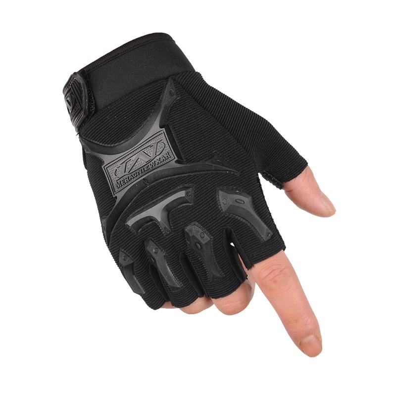 1Pair Tactical Half Finger Gloves for Fitness Outdoor Sports Cycling Anti Slip Half Finger Gloves for Mountain Climbing.