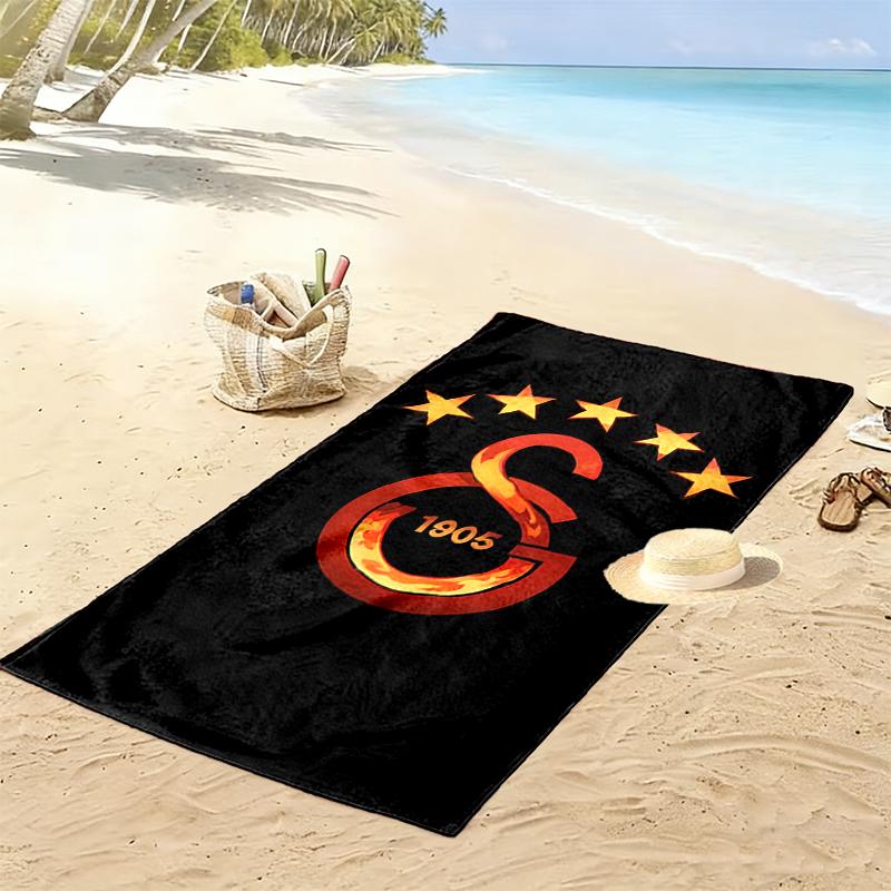 Пляжное полотенце Galatasaray SK, Легкое пляжное полотенце, Тропический стиль, Идеальный подарок на праздник для семьи