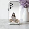 Красивый чехол для телефона S-Sarah P-Pidgeon Actress для Samsung Galaxy A73, A72, A71, A70, A53, A52, A51, Другие, Мягкий черный корпус