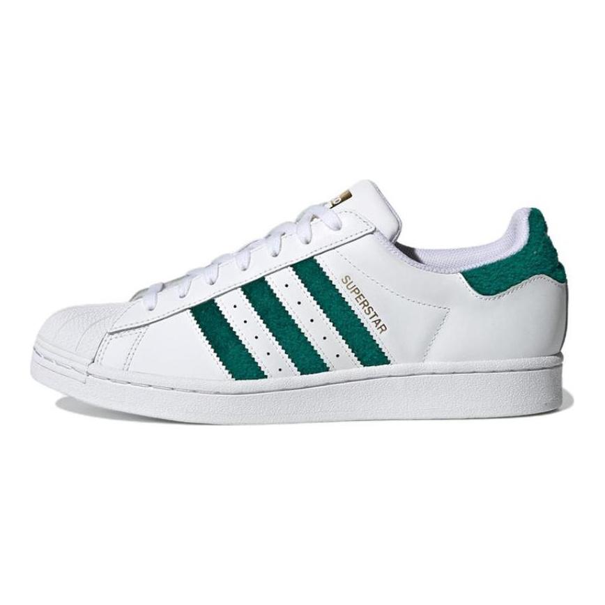adidas Кроссовки Superstar Шенил Полоски Облачно-белый Зеленый H00190