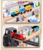 Early Learning Wooden Train Track Toy for Babies, 85-Piece Set