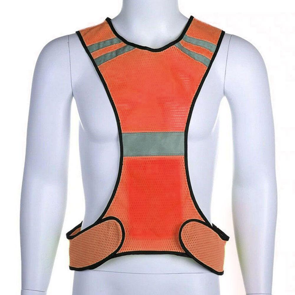High Visibility Reflective Safety Vest With Reflective Strips Construction Workwear Safety Reflective Vest