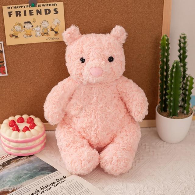 1pc 40cm Adorable Cartoon Teddy Bear Plush Toys Stuffed Soft Animals Dressing Up Doll For Girls Kids Room Decor Birthday Gifts