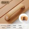 8 Styles Solid Safety Wooden Cabinet Knob Drawer Wood Handles Furniture Hardware Pull Handle Knobs