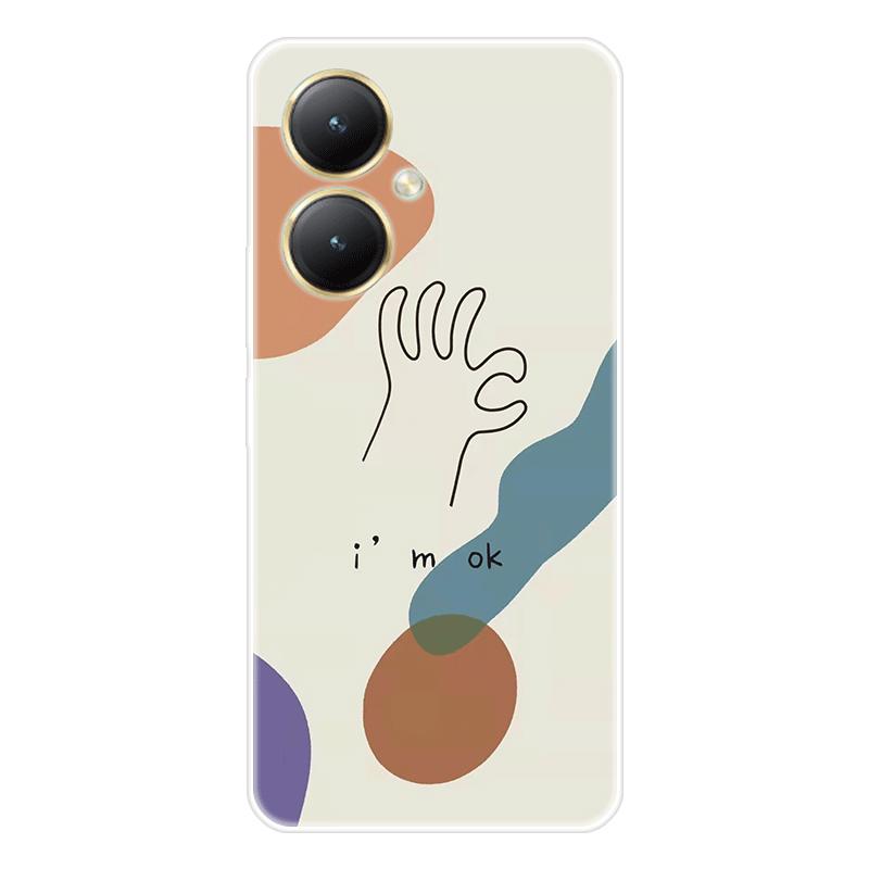 Для Vivo Y27 4G Y 27 5G чехол Мягкая силиконовая задняя крышка Чехол для телефона с рисунком из мультфильма Разнообразие