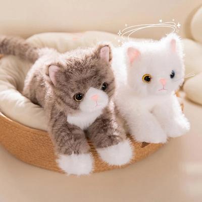Новые милые плюшевые игрушки-симуляторы кошек, мягкие, 5 цветов, модель котенка, поддельные кошки, реалистичные животные, для детей и девочек, подарок на день святого Валентина