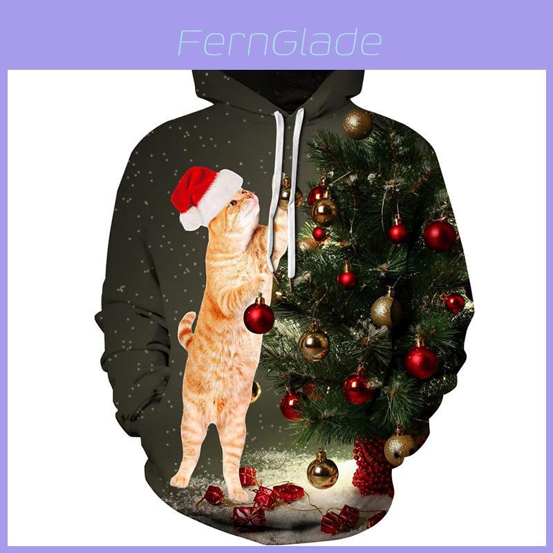 Premium Quality Men Women Christmas 3d Graphic Print Hooded Hoodie Sweatshirt Pullover With Timeless Style