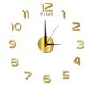 Mirror Large Wall Clock Modern DIY Sticker Office Home Shop Decor