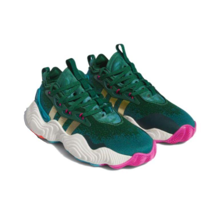 Adidas Мужские кроссовки Trae Young 3 96 Olympics Green Team, темно-зеленые, золотисто-металлические, IE9301