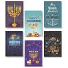 30Pcs Candle Candlestick Hanukkah Greeting Card with Envelopes Jewish Holiday for Men Women Jewish Invitation Notecard