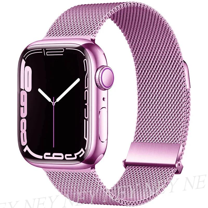 Milanese Loop for watch bands 44mm 40mm ultra 2 band 49mm 45mm 41mm 42-38-44mm strap bracelet iwatch series 8 7 6 SE 5 4 3
