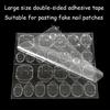 10 Sheet Double Sided Adhesive Tape Glue for Wearable False Nails Removable Clear Jelly Tabs Press On Nails Sticky Tape Glue