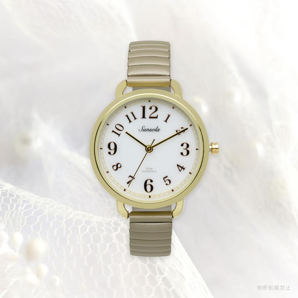 Часы Analog Bellows Belt Solar Rechargeable Beige SO Sanija [Fieldwork] женские ASS177-2 Серый/Пинг/Бежевый/Синий