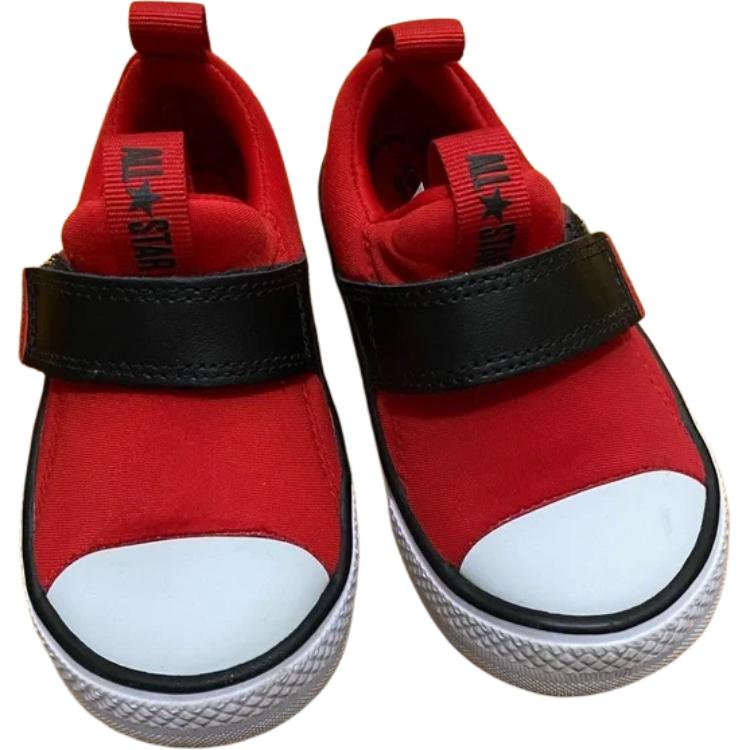 Converse All Star Простые Удобные Низкие Кроссовки для Ходьбы Детская Обувь Красный 763553C