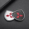Car 3D Metal Shield Logo Auto Body Trunk Fender Stickers Accessories For Mitsubishi 9 Ralliart EX ASX L200 Colt Outlander Pajero