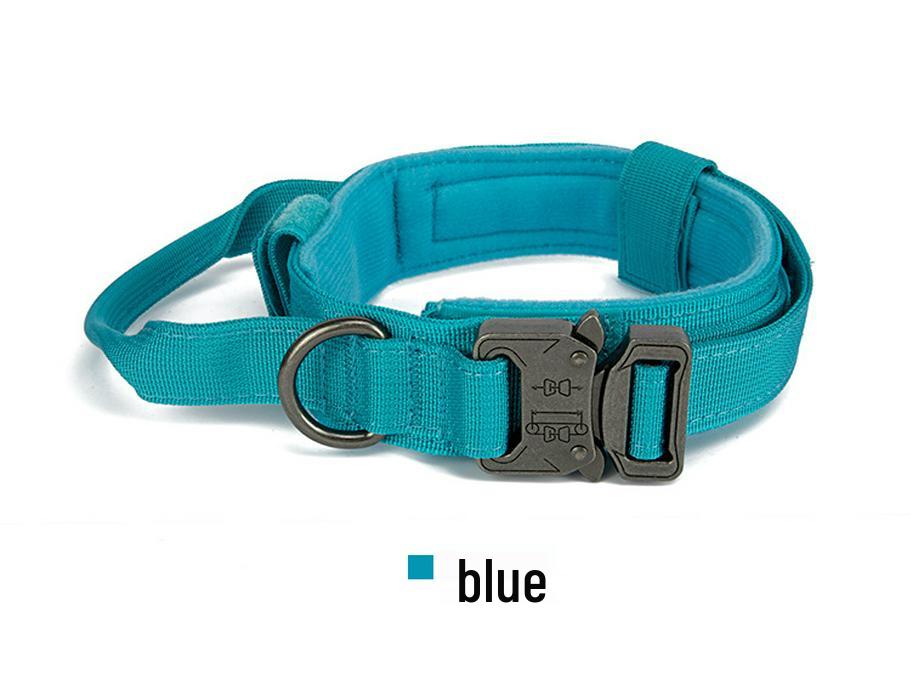 Adjustable Tactical K9 Dog Collar with Quick Release for Medium & Large Breeds