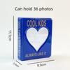 36/64 кармана, мини-фотоальбом с сердцем, прозрачный держатель для фотокарточек, мини-альбом Polaroid для хранения, коллекционный альбом с именем книги, карточкой, альбомом