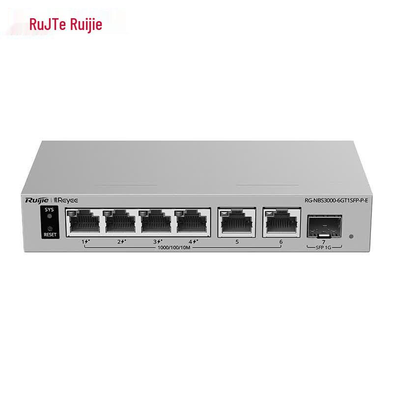 Ruijie RG-NBS3000-6GT1SFP-P-E 6-Port Gigabit POE Managed Switch