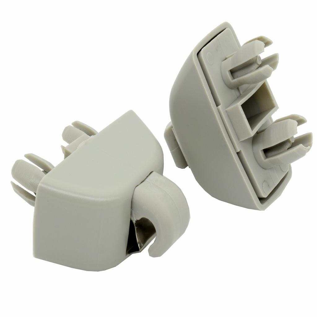 2pcs Gray Sun Visor Support Retainer Clip Hook For VW Passat Polo Up! Skoda Citigo Rapid 2012-2015 Seat MII 6RD857561 6R0857561