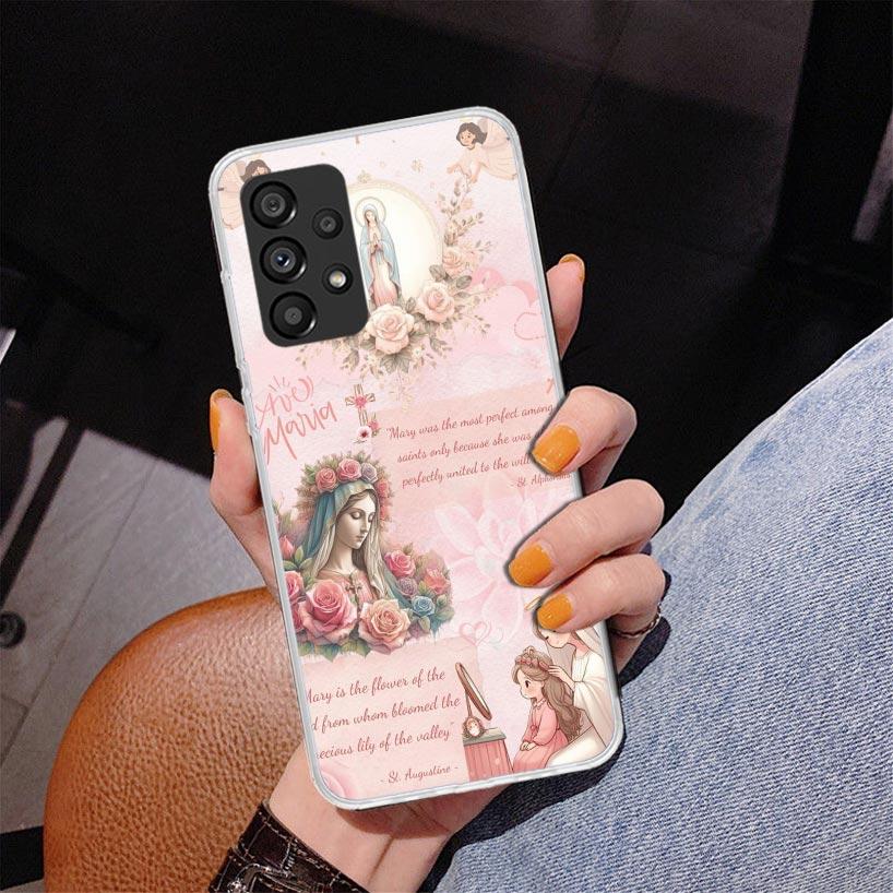 Bible Angel Phone Case For Samsung Galaxy A52 A32 A22 A12 A51 A31 A50S A30S A20S A10S Note 20 Ultra 10 Plus S10 A72 A71 Galaxy A