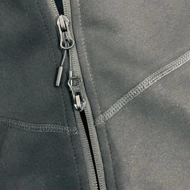 Мужская спортивная повседневная вязаная куртка с капюшоном - Универсальная для весны/осени (FB7922)