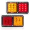 24 LED Truck Tail Lights Red Yellow Turn Signal Running Brake Lights Trailer