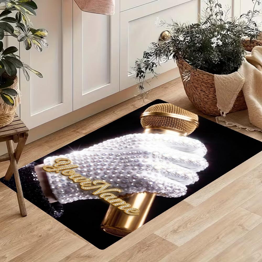 Michael Jackson Customize Your Name Kitchen Rug Runner Rug Laundry Mat Hallway Entryway The Best Gift Choice