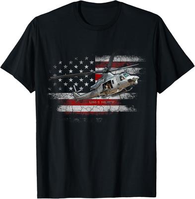 Футболка Вертолет UH-1 Huey Флаг США Ветерану Подарок Унисекс Футболка