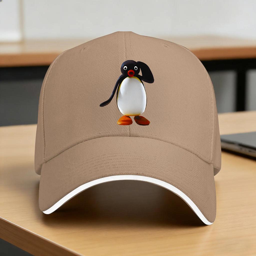 Noot Noot Pingu Funny Pingu Meme Casual Baseball Cap Outdoor Sport Trucker Hat Summer SunProof Unisex Adult DIY Print Snapback Cap